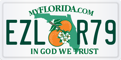 FL license plate EZLR79