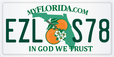 FL license plate EZLS78