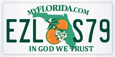 FL license plate EZLS79