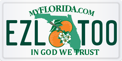 FL license plate EZLT00