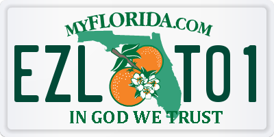 FL license plate EZLT01