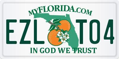 FL license plate EZLT04