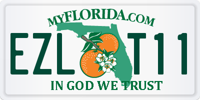 FL license plate EZLT11