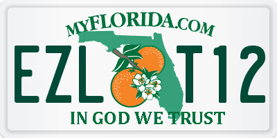 FL license plate EZLT12