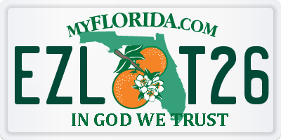 FL license plate EZLT26