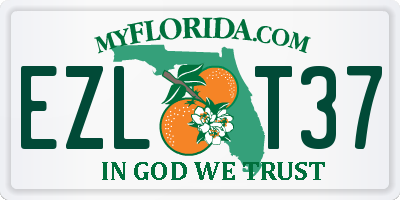 FL license plate EZLT37