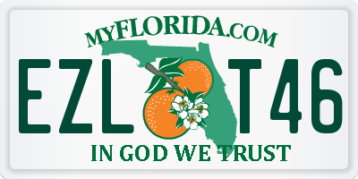 FL license plate EZLT46