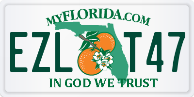 FL license plate EZLT47