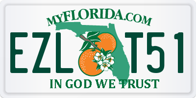 FL license plate EZLT51