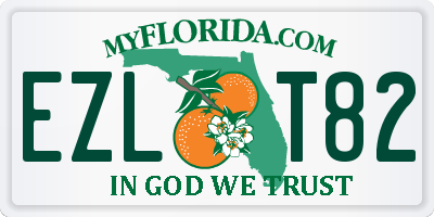 FL license plate EZLT82