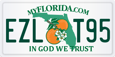 FL license plate EZLT95