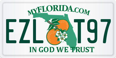 FL license plate EZLT97