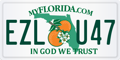 FL license plate EZLU47