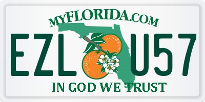 FL license plate EZLU57