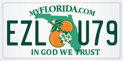 FL license plate EZLU79