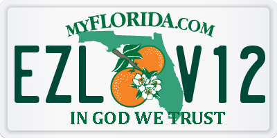 FL license plate EZLV12