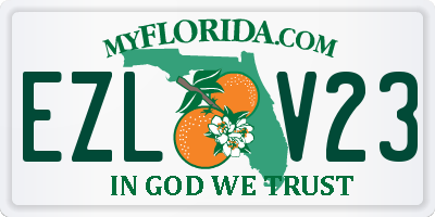 FL license plate EZLV23