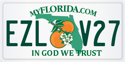 FL license plate EZLV27