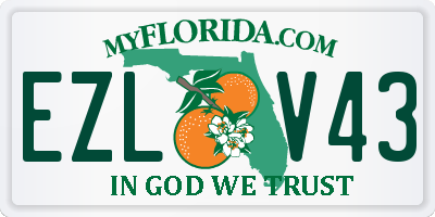 FL license plate EZLV43