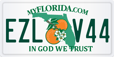 FL license plate EZLV44