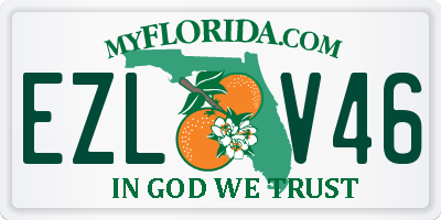 FL license plate EZLV46