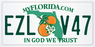 FL license plate EZLV47