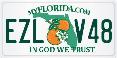 FL license plate EZLV48