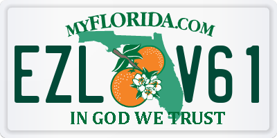 FL license plate EZLV61