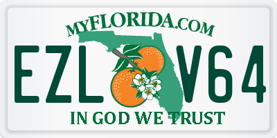 FL license plate EZLV64