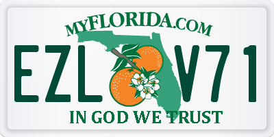 FL license plate EZLV71