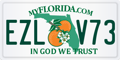 FL license plate EZLV73