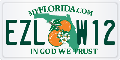 FL license plate EZLW12