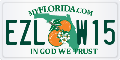 FL license plate EZLW15