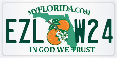 FL license plate EZLW24