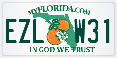 FL license plate EZLW31