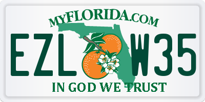 FL license plate EZLW35