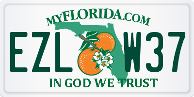 FL license plate EZLW37