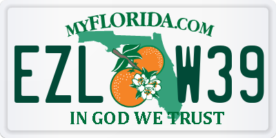 FL license plate EZLW39