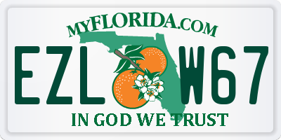 FL license plate EZLW67