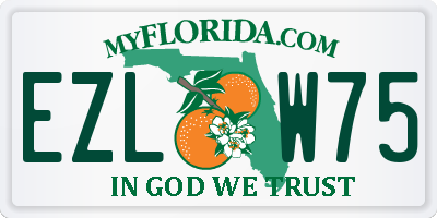 FL license plate EZLW75