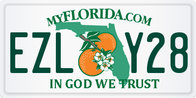 FL license plate EZLY28