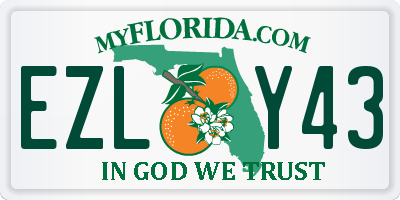 FL license plate EZLY43