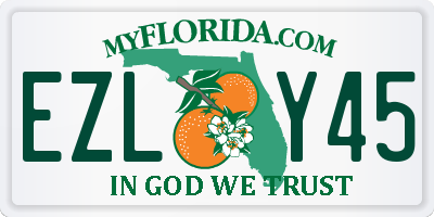 FL license plate EZLY45