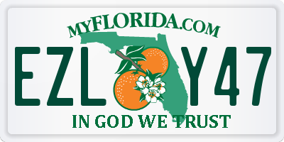 FL license plate EZLY47