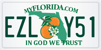 FL license plate EZLY51