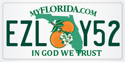 FL license plate EZLY52