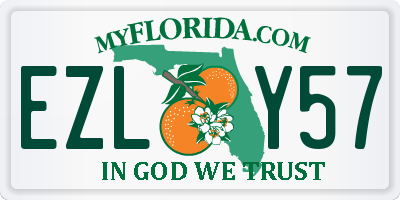 FL license plate EZLY57