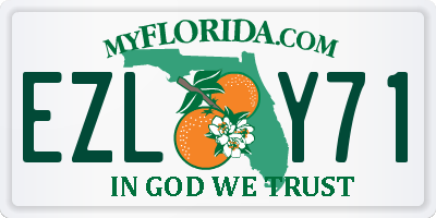 FL license plate EZLY71