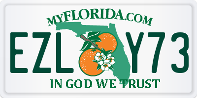 FL license plate EZLY73