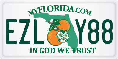 FL license plate EZLY88